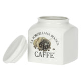 LA PORCELLANA BIANCA Conserva Barattolo Deco Caffè 1,1L Bianco Porcellana