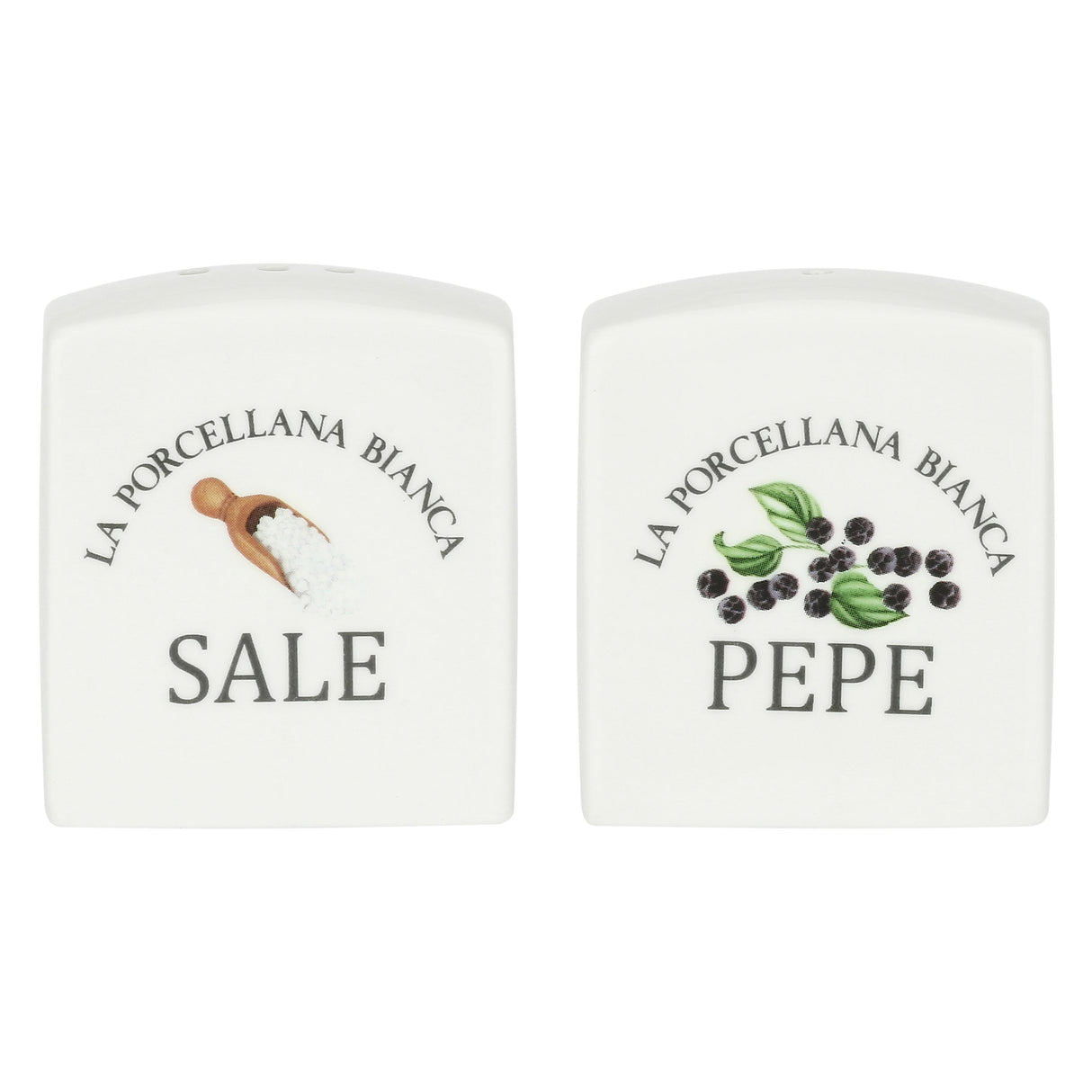 Set sale e pepe La Porcellana Bianca in porcellana bianca 6,5 cm