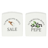 Set sale e pepe La Porcellana Bianca in porcellana bianca 6,5 cm