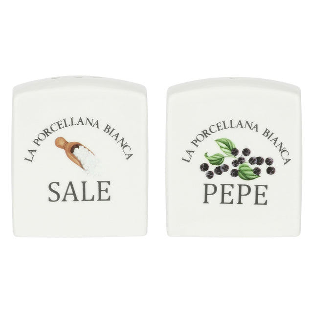 Set sale e pepe La Porcellana Bianca in porcellana bianca 6,5 cm