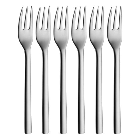 Set 6 forchette dessert WMF in acciaio inox Cromargan lucido 16 cm