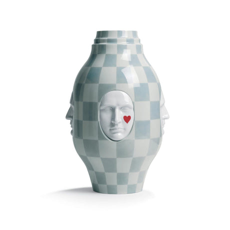 Vaso Conversation I Lladrò in porcellana decorata 52x31 cm