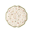 Piatto torta Brandani in porcellana con decori natalizi 31 cm