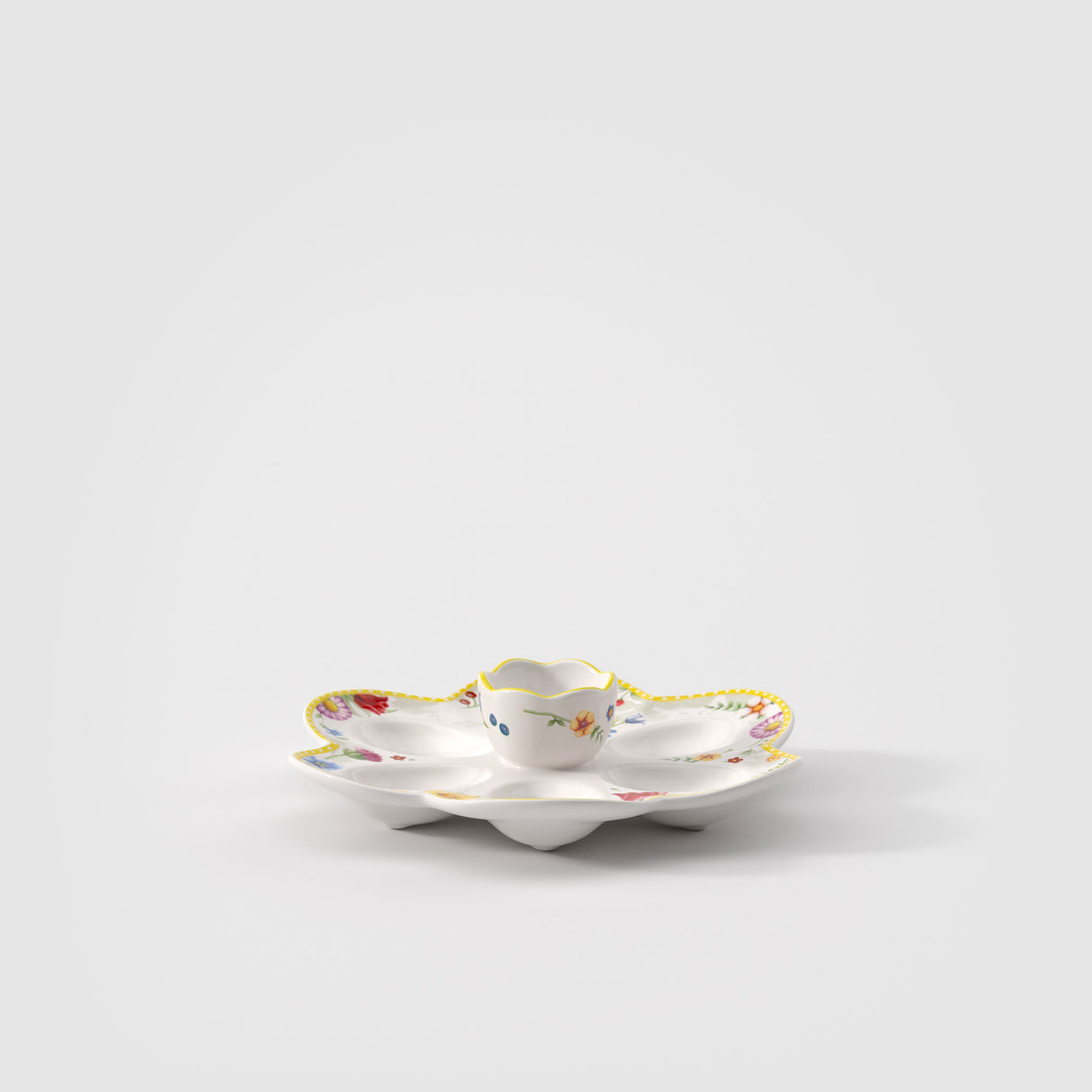 Piatto porta uova Spring Awakening Villeroy & Boch in porcellana gialla