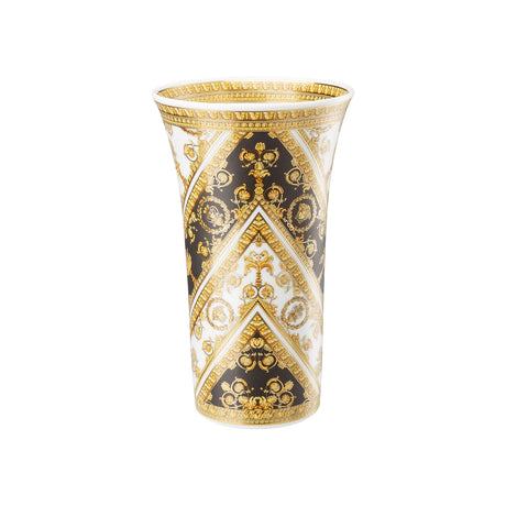Vaso I Love Baroque Versace in porcellana con decori barocchi dorati 26 cm
