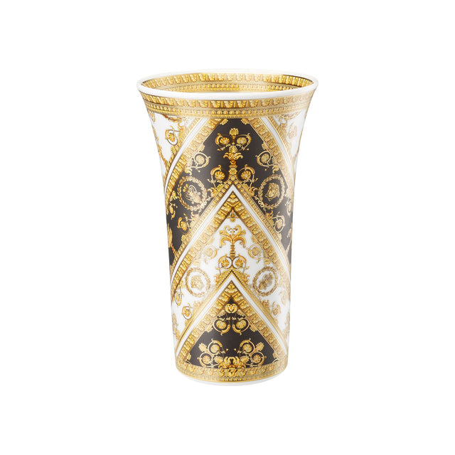 Vaso I Love Baroque Versace in porcellana con decori barocchi dorati 26 cm