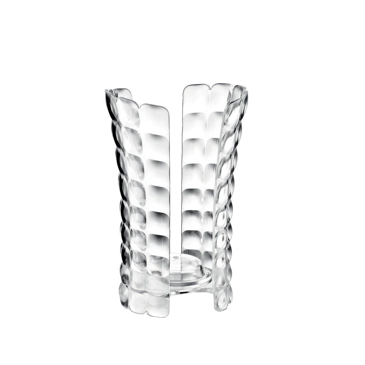 Portabicchieri Tiffany Guzzini in plastica trasparente 18 cm