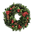 Ghirlanda natalizia Antea Bizzotto in plastica con bacche rosse 25 cm