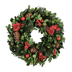 Ghirlanda natalizia Antea Bizzotto in plastica con bacche rosse 25 cm