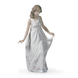 Statuetta Madre Meravigliosa Lladrò in porcellana dai colori pastello 28x16 cm