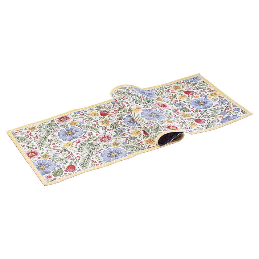 Runner da tavola Villeroy & Boch Spring Awakening in cotone con fiori 96cm