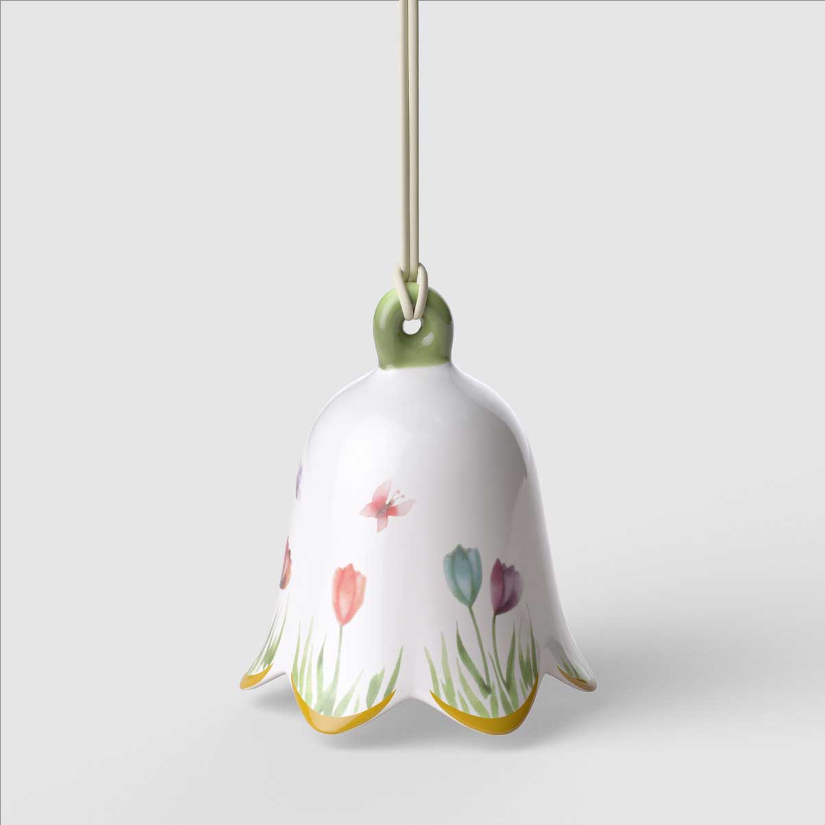 Campanella Tulipano Villeroy & Boch in porcellana decorata 6 cm