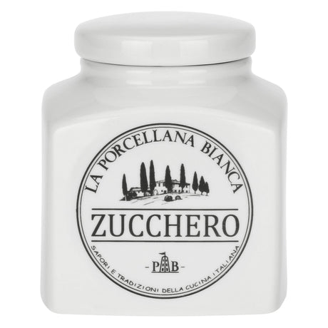 Barattolo zucchero La Porcellana Bianca in porcellana bianca 1,1 litri