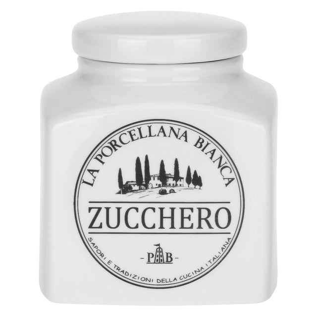 Barattolo zucchero La Porcellana Bianca in porcellana bianca 1,1 litri