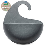 Organizer da doccia Surf XL Koziol in plastica riciclata grigia 32x27 cm