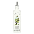 Oliera quadrata La Porcellana Bianca in porcellana decoro ulivo 1L