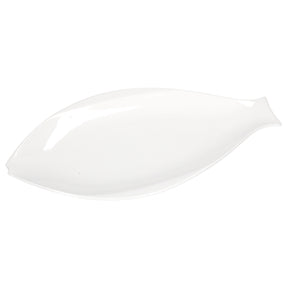 Piatto pesce Elba La Porcellana Bianca in porcellana bianca 36,5 cm