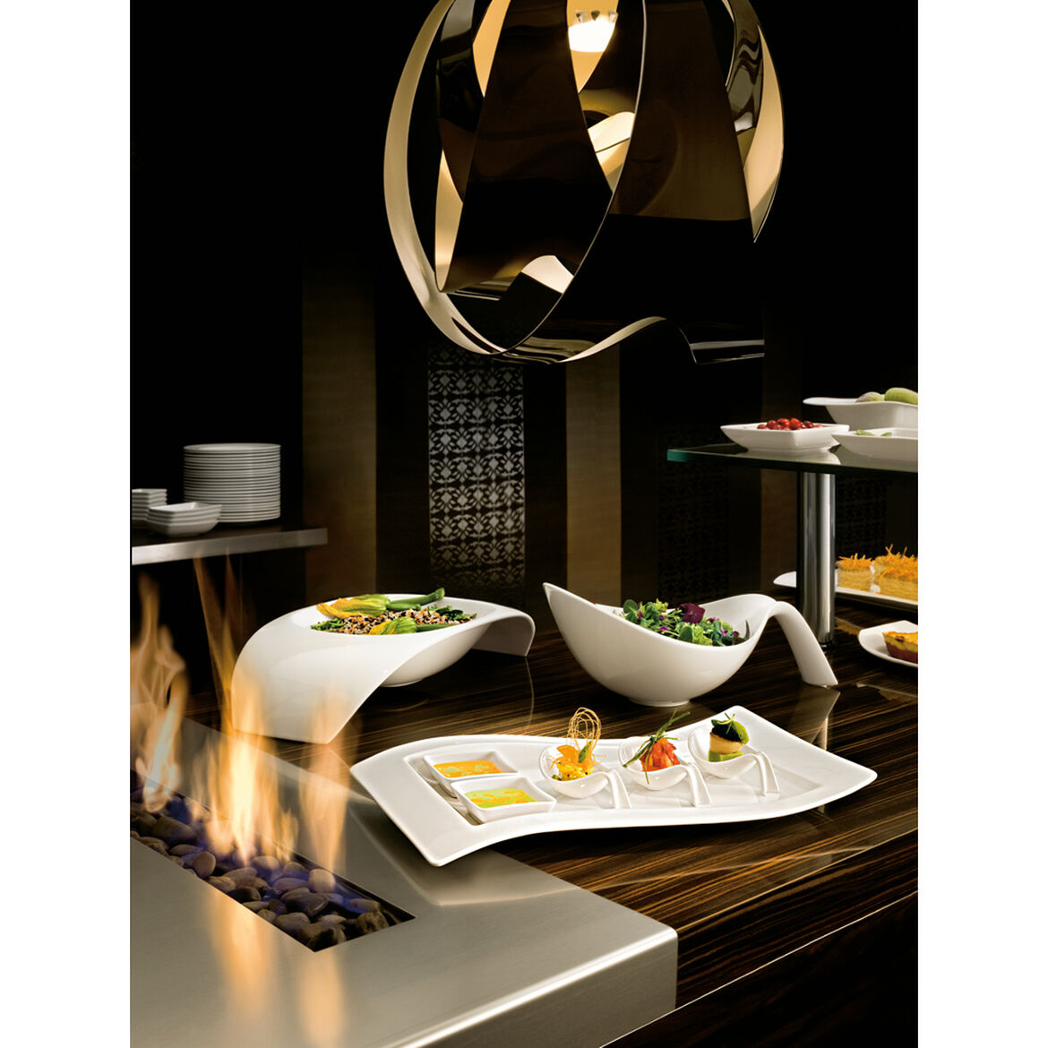 VILLEROY &amp; BOCH - NewWave Serving Plate 49x30cm Porcelain