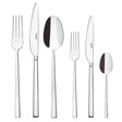 Set posate Rock Sambonet in acciaio inox 36 pezzi design squadrato