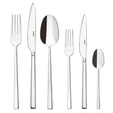 Set posate Rock Sambonet in acciaio inox 36 pezzi design squadrato