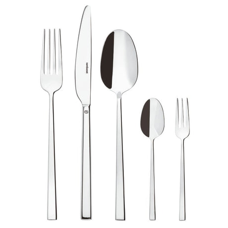 Set posate Rock Sambonet in acciaio inox 60 pezzi design squadrato