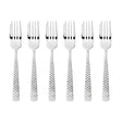 Set 6 forchette dessert Cortina Sambonet in acciaio inox 18/10 con intreccio