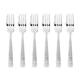 Set 6 forchette dessert Cortina Sambonet in acciaio inox 18/10 con intreccio