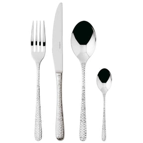 Set posate Venezia Sambonet acciaio inox 18/10 con manico lavorato 24 pezzi
