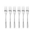 Set 6 forchette dessert Sambonet Venezia in acciaio inox con decoro rilievo
