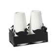 Portabicchieri Duck Arti & Mestieri in ferro nero 7,5x16 cm