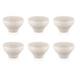 Set 6 coppette Tiffany Guzzini in materiale plastico bianco latte 12 cm