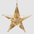 Addobbo stella EDG in metallo color champagne 19,5 cm