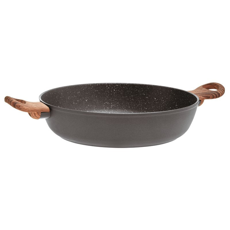SAMBONET Tegame 2 Maniglie con Coperchio Rock & Rose Black 28cm