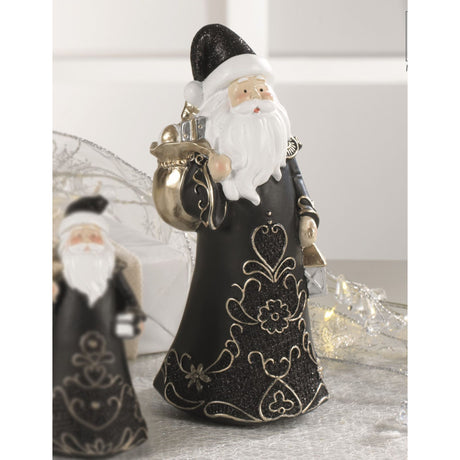 Statuina Babbo Natale Mascagni Casa in resina decorazione moderna 20 cm
