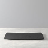 VILLEROY & BOCH Manufacture Rock Nero Piatto Rettangolare 28x17cm Porcellana