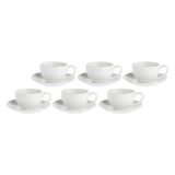 Set 6 tazze caffè Essenziale La Porcellana Bianca in porcellana 100 ml