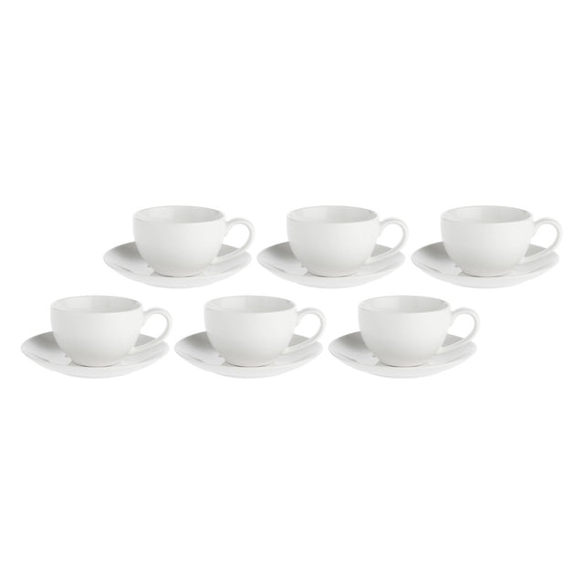 Set 6 tazze caffè Essenziale La Porcellana Bianca in porcellana 100 ml