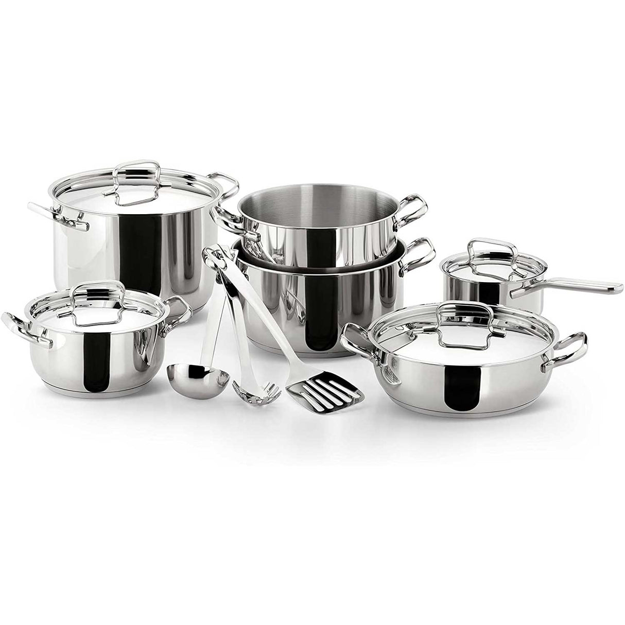 Set pentole Sfiziosa Lagostina in acciaio inox 13 pezzi lucido