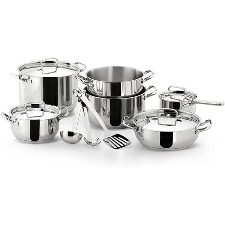 Set pentole Sfiziosa Lagostina in acciaio inox 13 pezzi lucido