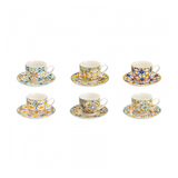 Tazzine caffè Medicea Brandani in new bone china decorate 11,5x5 cm