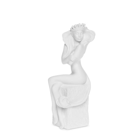 Statuetta Zodiaco Leone Christel by Sommer in porcellana bianca satinata 24 cm