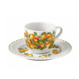 BRANDANI Set Tazze Caffè 4 Pezzi Le Primizie 90ml Porcellana
