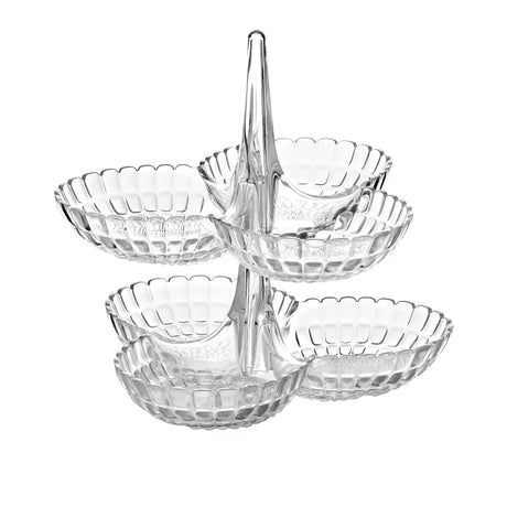 Antipastiera Tiffany Guzzini in SMMA trasparente 27x25x25 cm