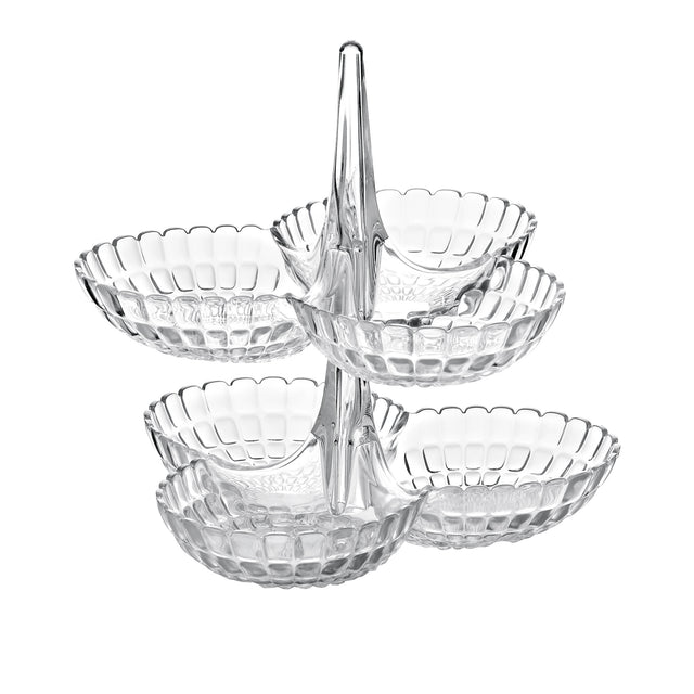 Antipastiera Tiffany Guzzini in SMMA trasparente 27x25x25 cm