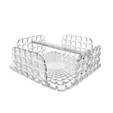 Portatovaglioli Tiffany Guzzini in materiale plastico trasparente 20x20 cm