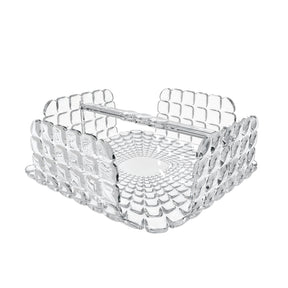 Portatovaglioli Tiffany Guzzini in materiale plastico trasparente 20x20 cm