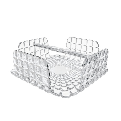 Portatovaglioli Tiffany Guzzini in materiale plastico trasparente 20x20 cm