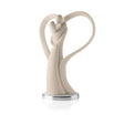 Scultura Innamorati Bongelli Preziosi in marmorino color nocciola 39 cm