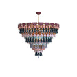 Lampada a sospensione Seasons Lladrò in porcellana colorata 136x140 cm