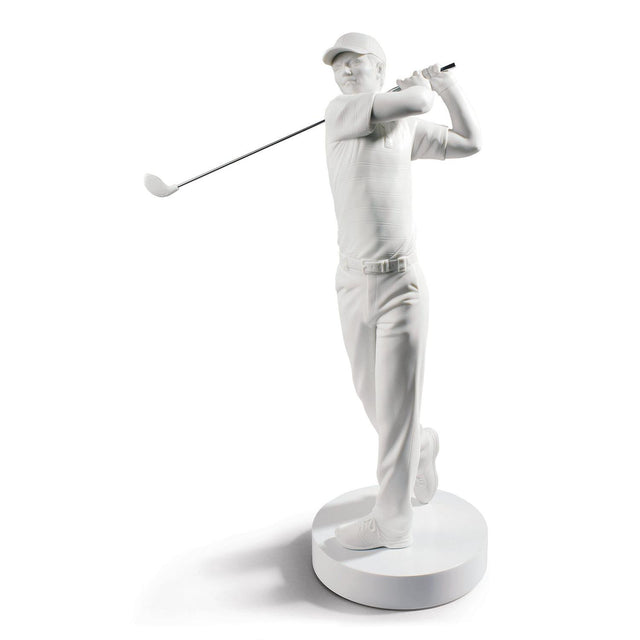 Statuina Campione di Golf Lladrò in porcellana opaca 54x38 cm